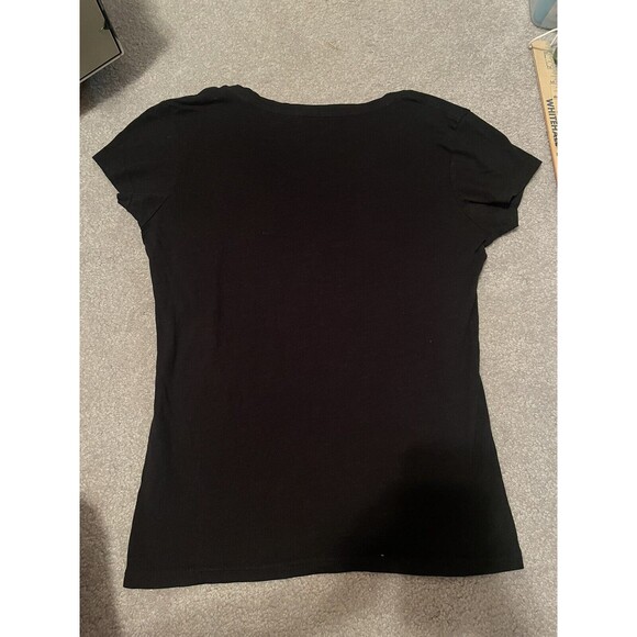 Women’s Medium Los Angeles LA Kings NHL V-Neck Fitted Tee Shirt Hockey Short Sle - Picture 2 of 5